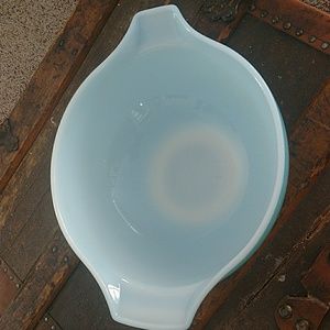 Other - Vintage 1959 Pyrex Bowl Turquoise Aqua Scroll Other - Vintage 1959 Pyrex Bowl Turquoise Aqua Scroll